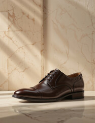 leather shoes with a clean background