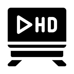 Cinema mode glyph icon