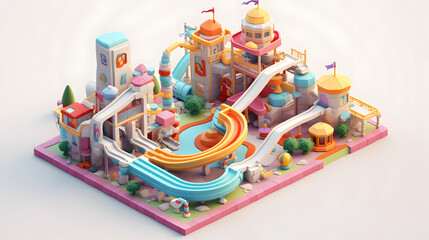 Playground Isometric 3D