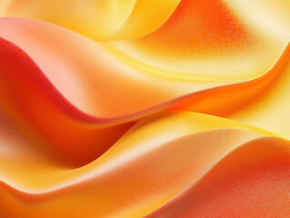  Abstract background with wavy lines in orange and yellow shades