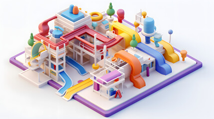 Playground Isometric 3D