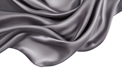 Smooth elegant gray silk or satin luxury cloth texture can use as wedding background