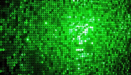 Obraz premium Dynamic green light patterns digital environment abstract art bright and vibrant close-up view visual energy
