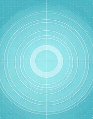  幾何学的（青の円）