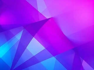 Obraz premium Abstract design featuring geometric shapes with modern gradients in purple, blue, and pink, creating an eye-catching visual