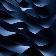 Wavy dark blue paper pattern texture for background use