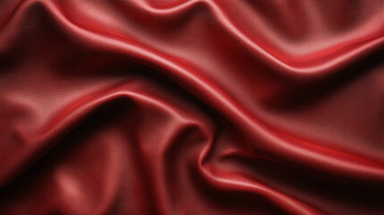 Rich burgundy leather texture background with a smooth, luxurious surface. Deep red tone enhances elegance and sophistication, offering a modern, blank space for various design projects