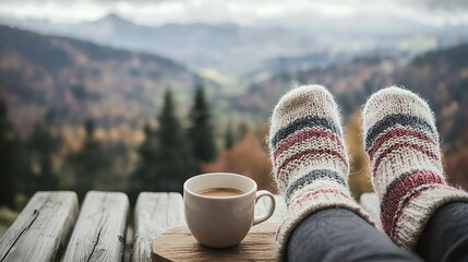 Cozy Autumn Coffee View