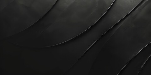 A sleek minimalist design against a deep black backdrop, Centralized thin concentric circles and light patterns, Contemporary minimalist style