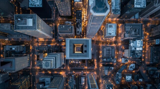 Philadelphia aerial photo featuring the Comcast Center and surrounding iconic architecture
