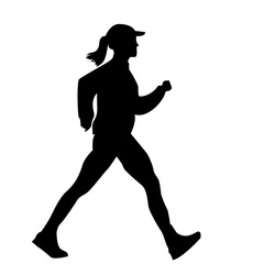running girl silhouette