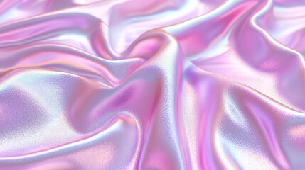 Obraz premium A trendy abstract chromatic aberration and holographic background with blurred, empty space on the side, symbolizing chaos and the fluidity of modern digital design