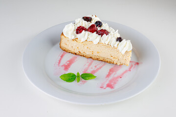 Lemon Pie with Berries and Chantilly Cream