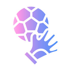 Obraz premium goalkeeper Gradient icon