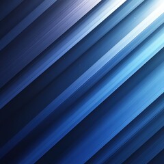 Obraz premium Abstract Artwork Diagonal Blue Lines Deep Navy Background Minimalist Composition