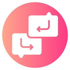 conversation gradient icon