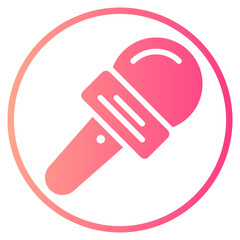 mic gradient icon