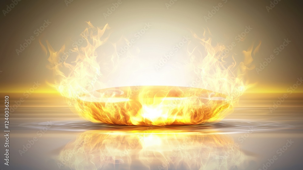 Poster explosive fire burst display abstract background digital art dynamic environment close-up view energ