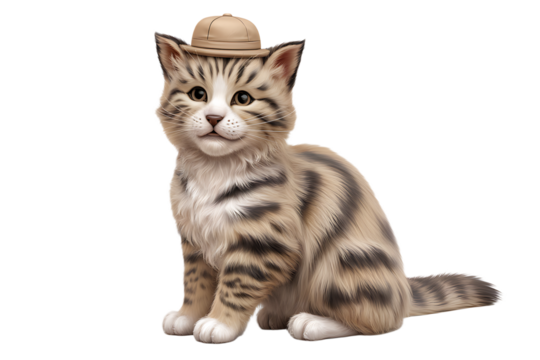 3D Puppy Dog Isolated on Transparent PNG Background