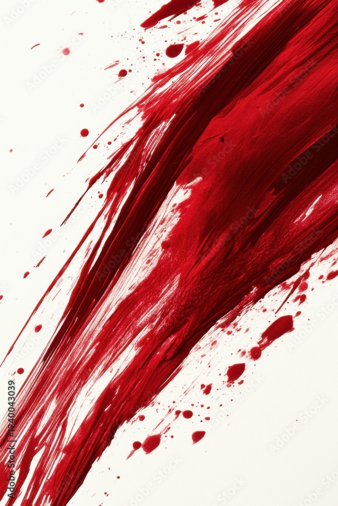 Poster crimson abstract: a dynamic expression of color and movement