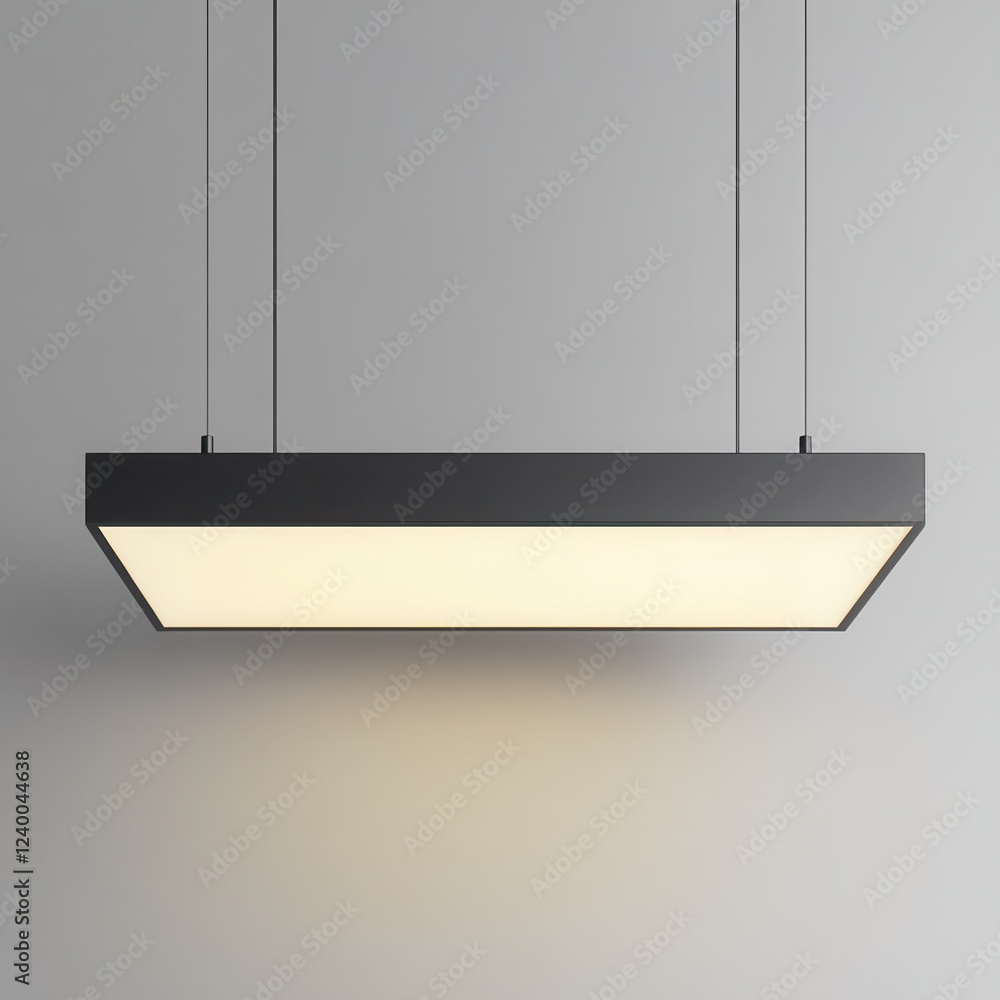 Poster hanging lightbox display mock-up, png format, transparent background, ideal for showcasing designs a