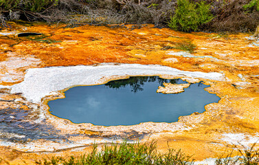 Hochstetter's Pool, Orakei Korako Park, Taupo, North Island, New Zealand, Oceania.