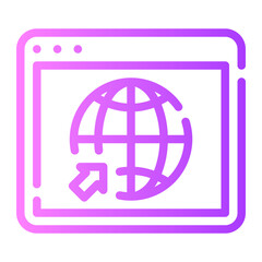 web content gradient icon