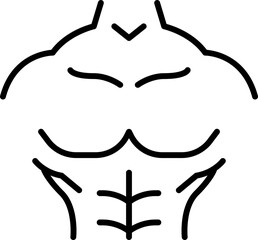 Body builder icon