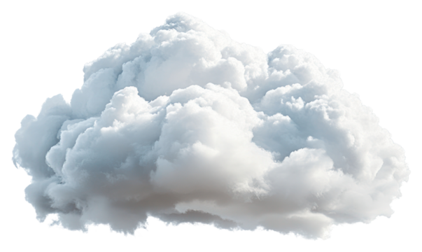 PNG A clear white cloud background weather element. - Powered by Adobe