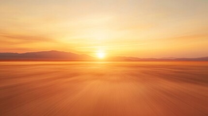 Obraz premium Orange Desert Sunset Landscape