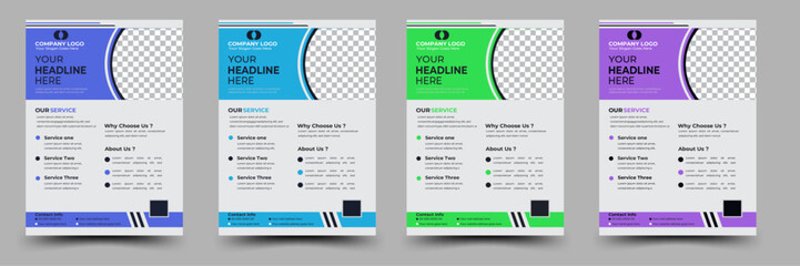 Simple Creative Promotional Corporate Business Flyer design template or brochure design, Unique Cover Design, layout.