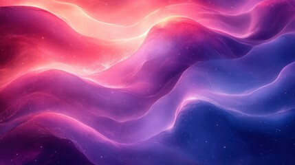 Obraz premium Abstract Gradient Blue Purple Artwork with Dynamic Lines and Glowing Light
