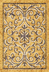 Obraz premium Geometrical Carpet Vector modern Pattern with texture and trending colors in high resolution 
