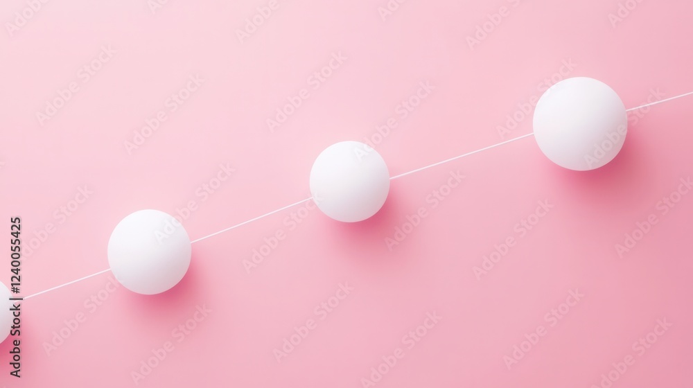 Poster interconnected circles of teamwork, a minimalist design illustrating collaboration and unity through