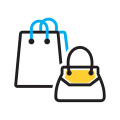 Vector multi color icon for Bags