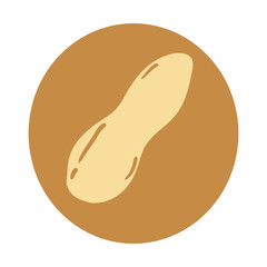 New in spring - Nuts dried food colored icon pack