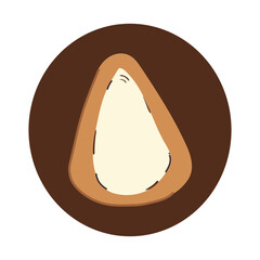 New in spring - Nuts dried food colored icon pack