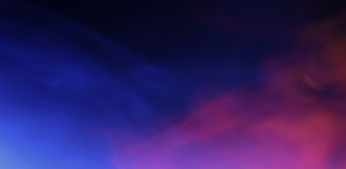 atmospheric smoke  colorful close-up on a black background.