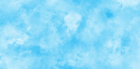 gradient light sky blue shades grunge cloudy watercolor background on white paper texture, blue watercolor abstract sky blue background, soft cloudy watercolor abstract painting background.