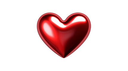 Obraz premium Romantic Red Heart Valentines Day Love Passion Symbol Design