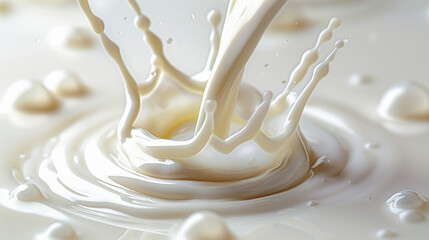 "注ぐミルクのスプラッシュな背景."