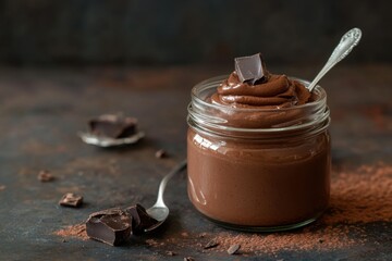 Delicious Chocolate Mousse in a Glass Jar