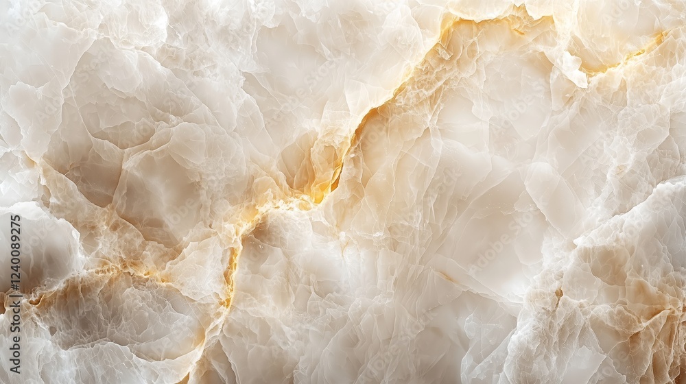 Poster abstract close-up of creamy onyx stone texture with veins and patterns