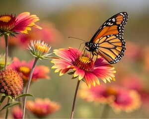 Ethereal Butterfly Bliss Nature’s Vibrant Harmony and Butterfly’s Delicate Dance