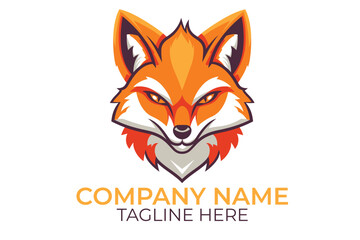 Obraz premium red fox vector illustration