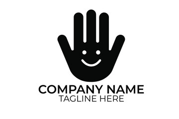 hand and logo vector