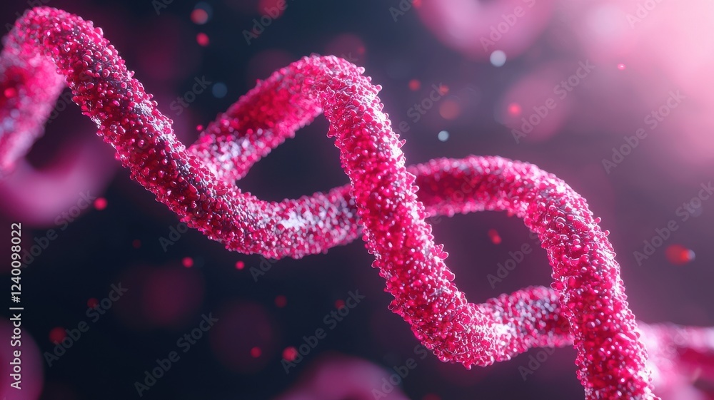 Poster exploring dna structure laboratory research scientific visualization abstract background macro view 