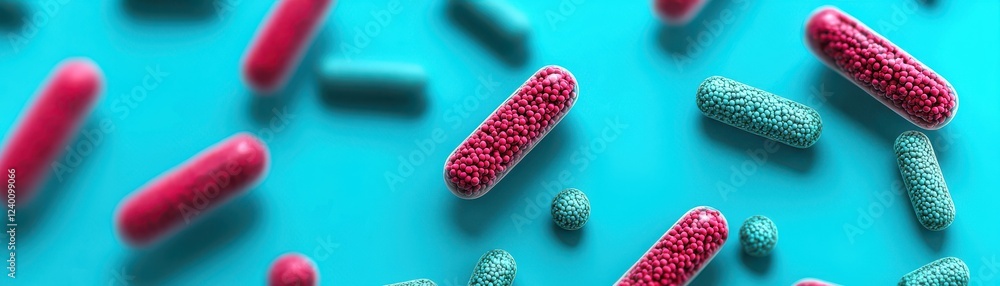 Poster exploring bacterial diversity laboratory scientific images microscopic environment close-up view mic