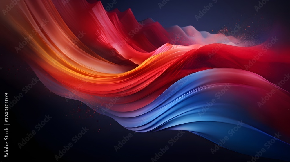 Aufkleber vibrant and modern abstract backgrounds with bold energetic color schemes and captivating geometric 