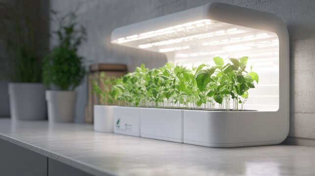3D model of an automated indoor farming system